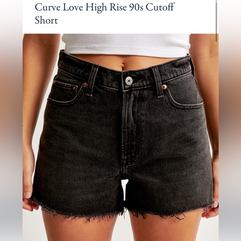Abercrombie curve love 90s cut off shorts